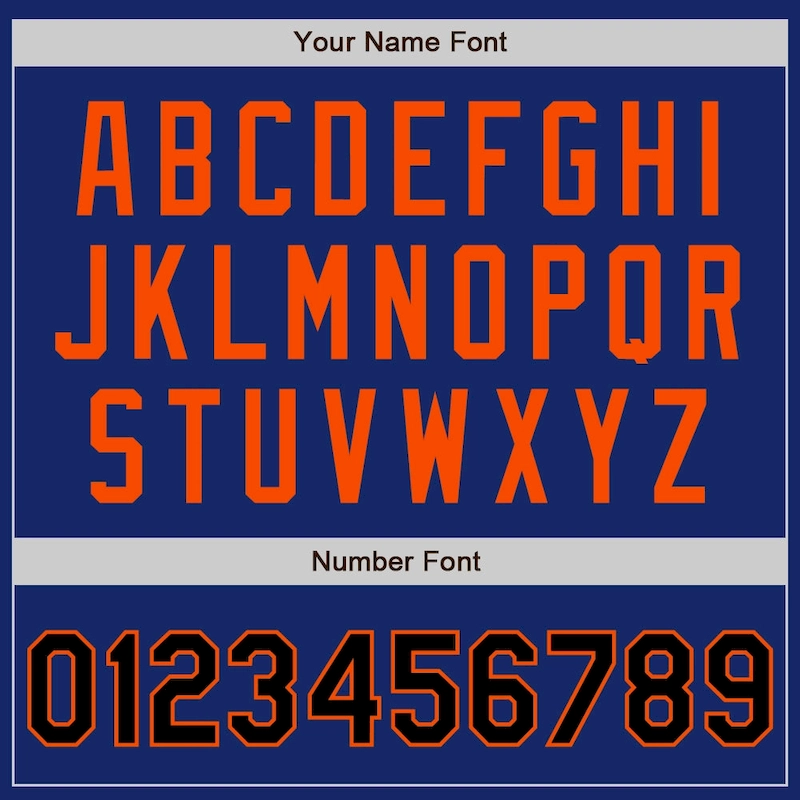 Custom Royal Black-Orange Authentic Two Tone Baseball Jersey