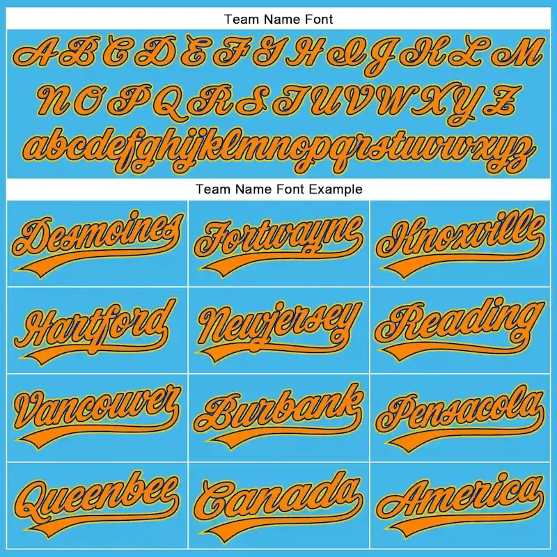 Custom Sky Blue Bay Orange US Navy Blue-Yellow 3D Pattern Design Champion Trophy Authentic Baseball Jersey