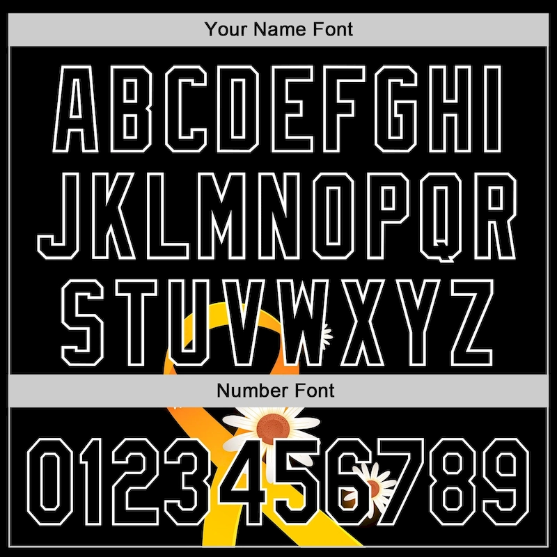 Custom Black Yellow-White 3D Childhood Cancer Gold Ribbon Authentic Baseball Jersey Custom Black Yellow-White 3D Childhood Cancer Gold Ribbon Authentic Baseball Jersey