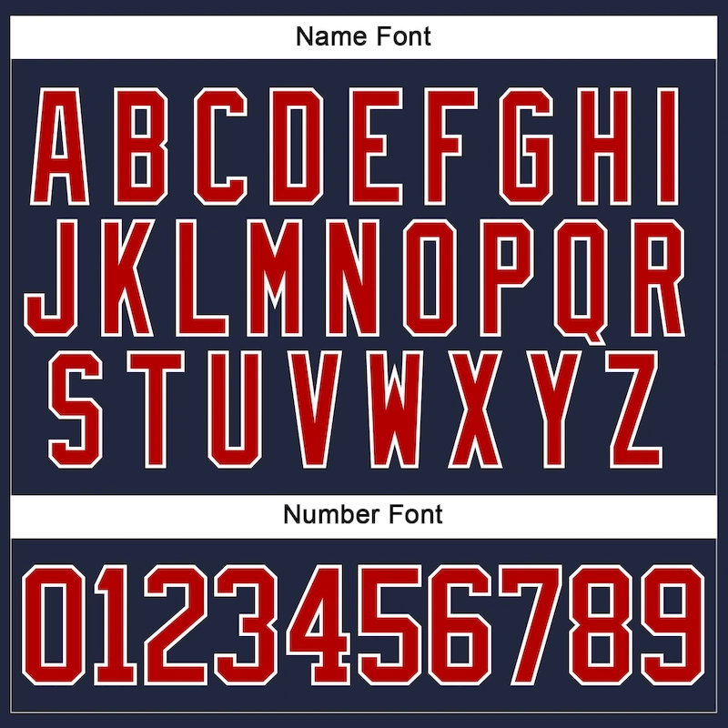 Custom Navy Red-White Hockey Jersey