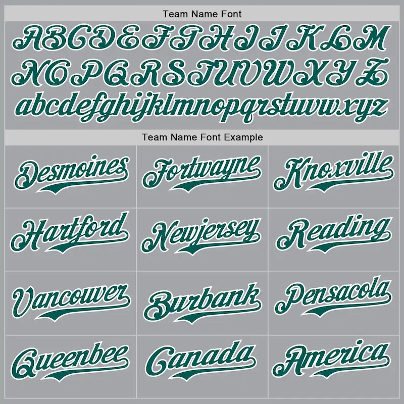 Custom Gray Midnight Green White-Red Authentic Baseball Jersey