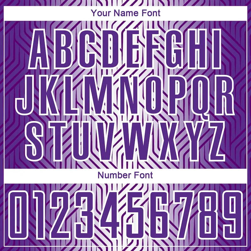 Custom Purple White Lines Sublimation Soccer Uniform Jersey