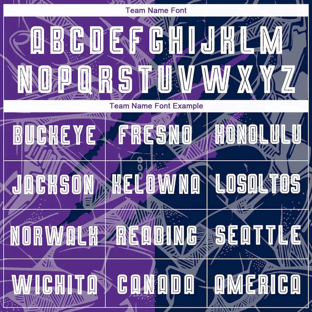 Custom Graffiti Pattern Purple-Navy Scratch Sublimation rugby Uniform Jersey