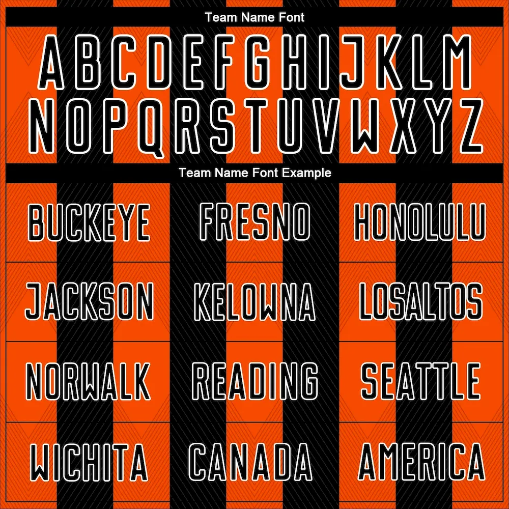 Custom Black Orange-White Line Sublimation rugby Uniform Jersey