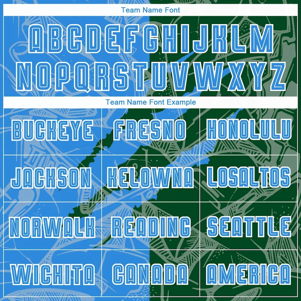 Custom Graffiti Pattern Powder Blue-Green Scratch Sublimation rugby Uniform Jersey