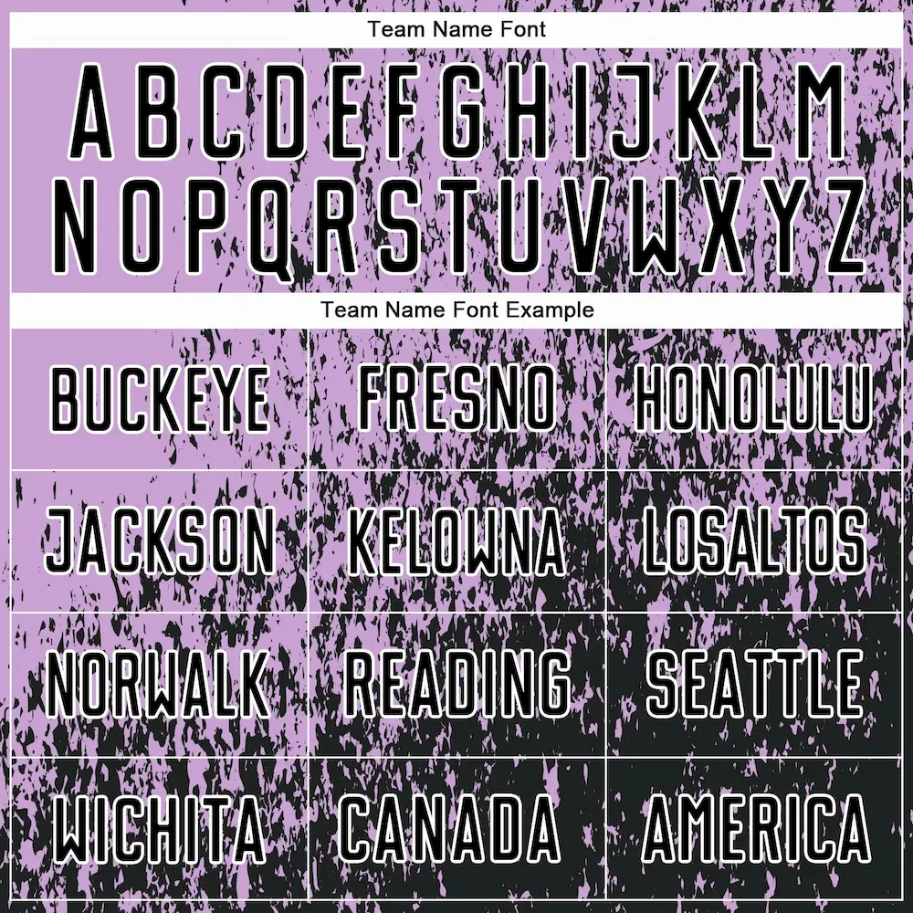 Custom Light Purple Black-White Abstract Fragment Art Sublimation rugby Uniform Jersey