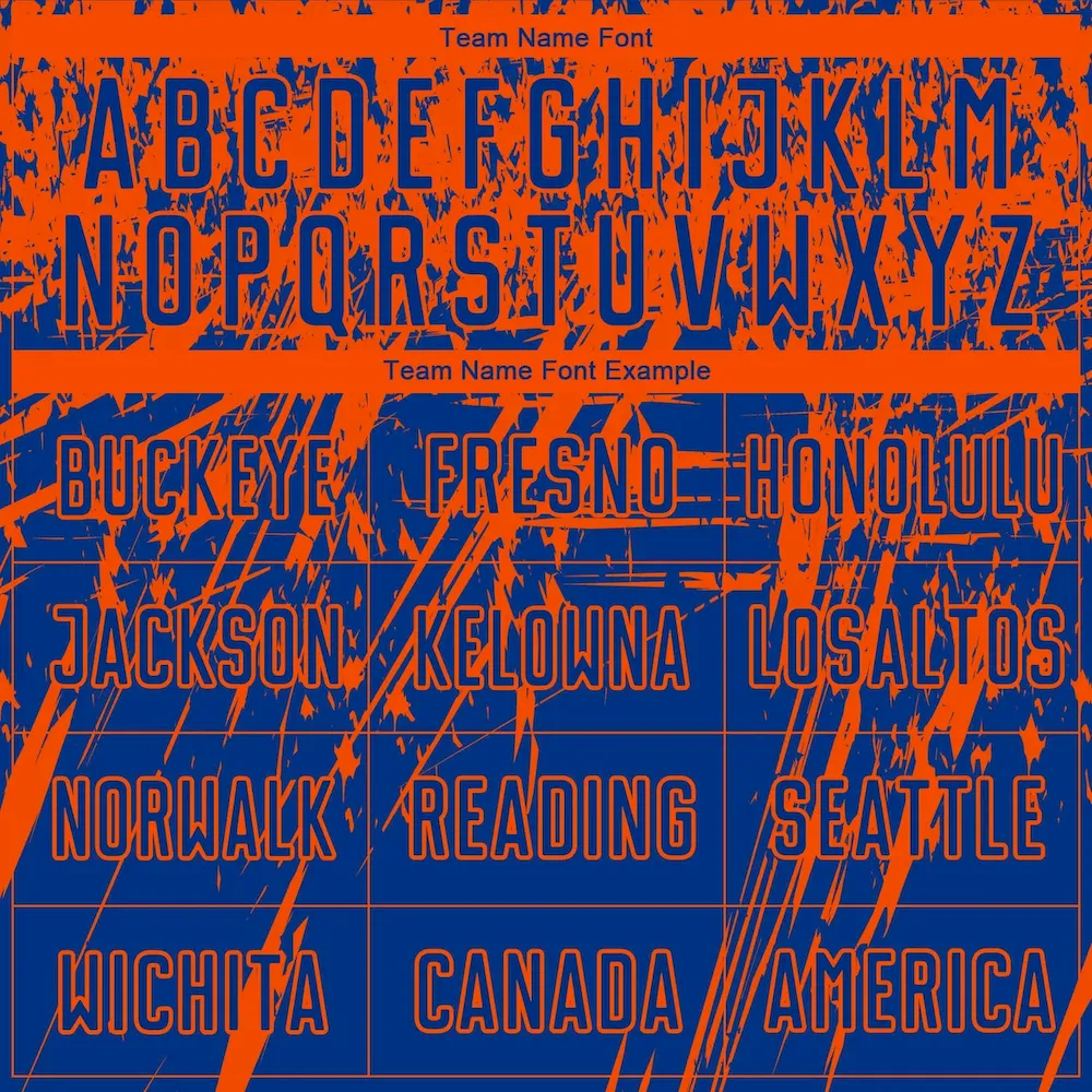 Custom Royal Orange Sublimation rugby Uniform Jersey Custom Royal Orange Sublimation rugby Uniform Jersey