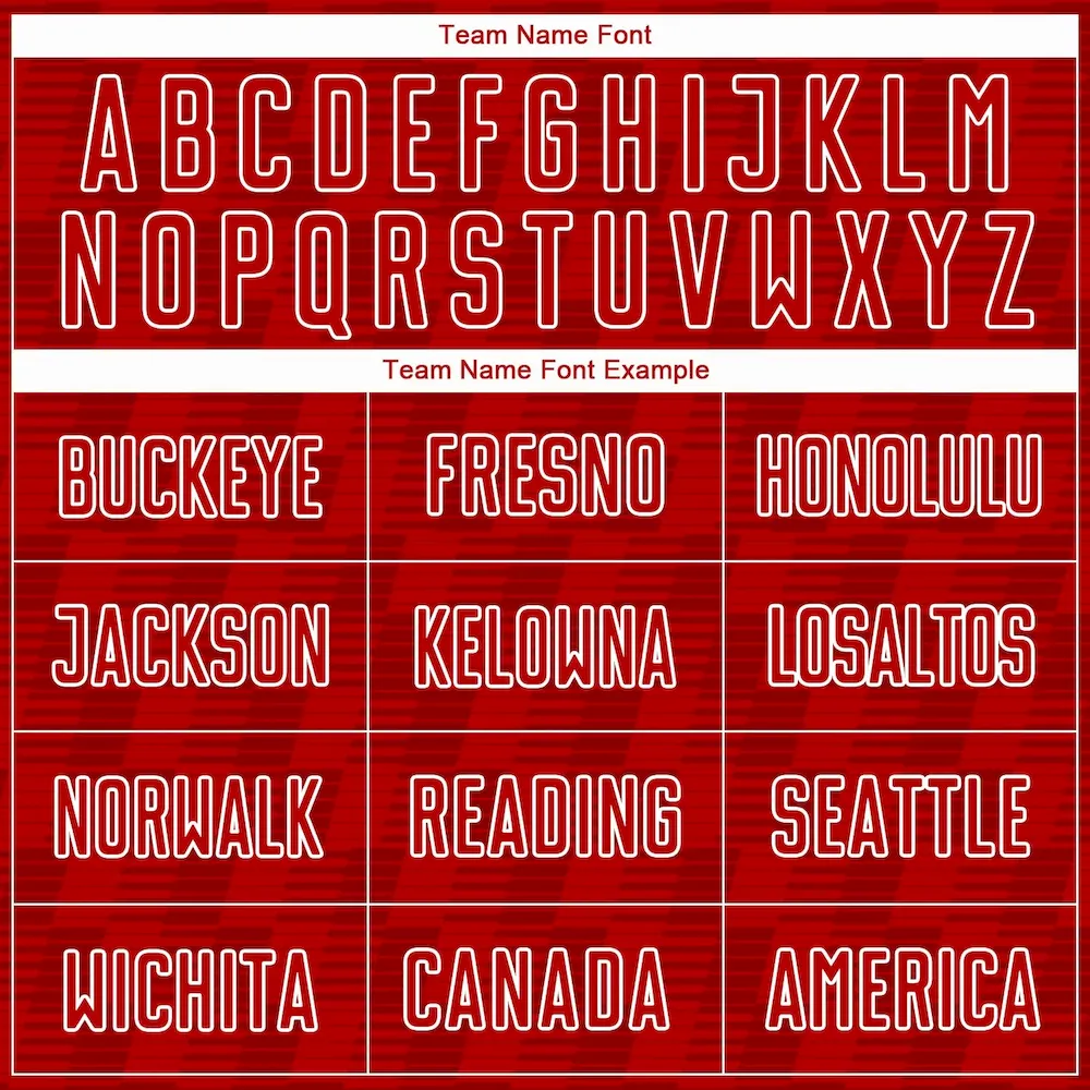 Custom Red White Line Sublimation rugby Uniform Jersey Custom Red White Line Sublimation rugby Uniform Jersey