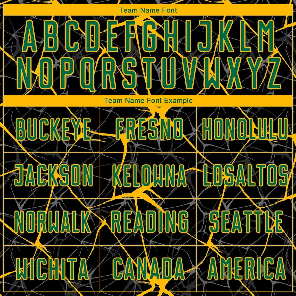 Custom Black Kelly Green-Gold Sublimation rugby Uniform Jersey