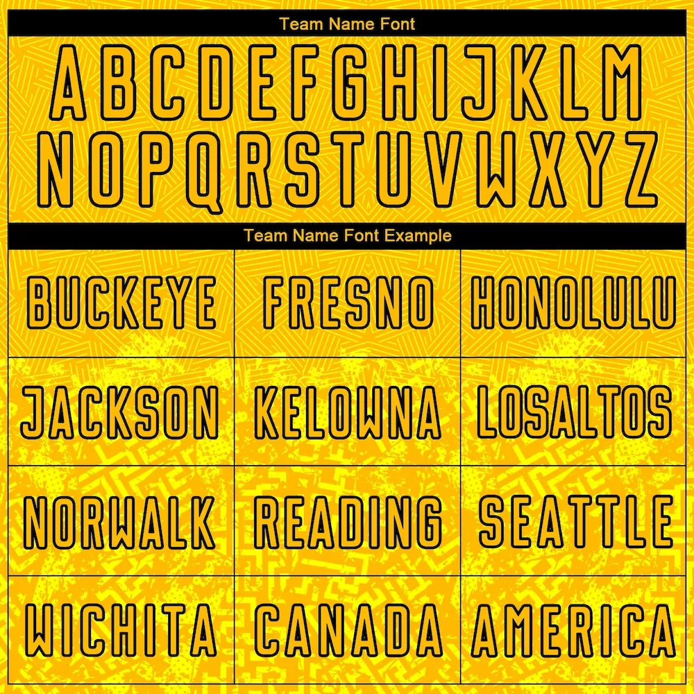 Custom Gold Black Geometric Shapes Sublimation rugby Uniform Jersey