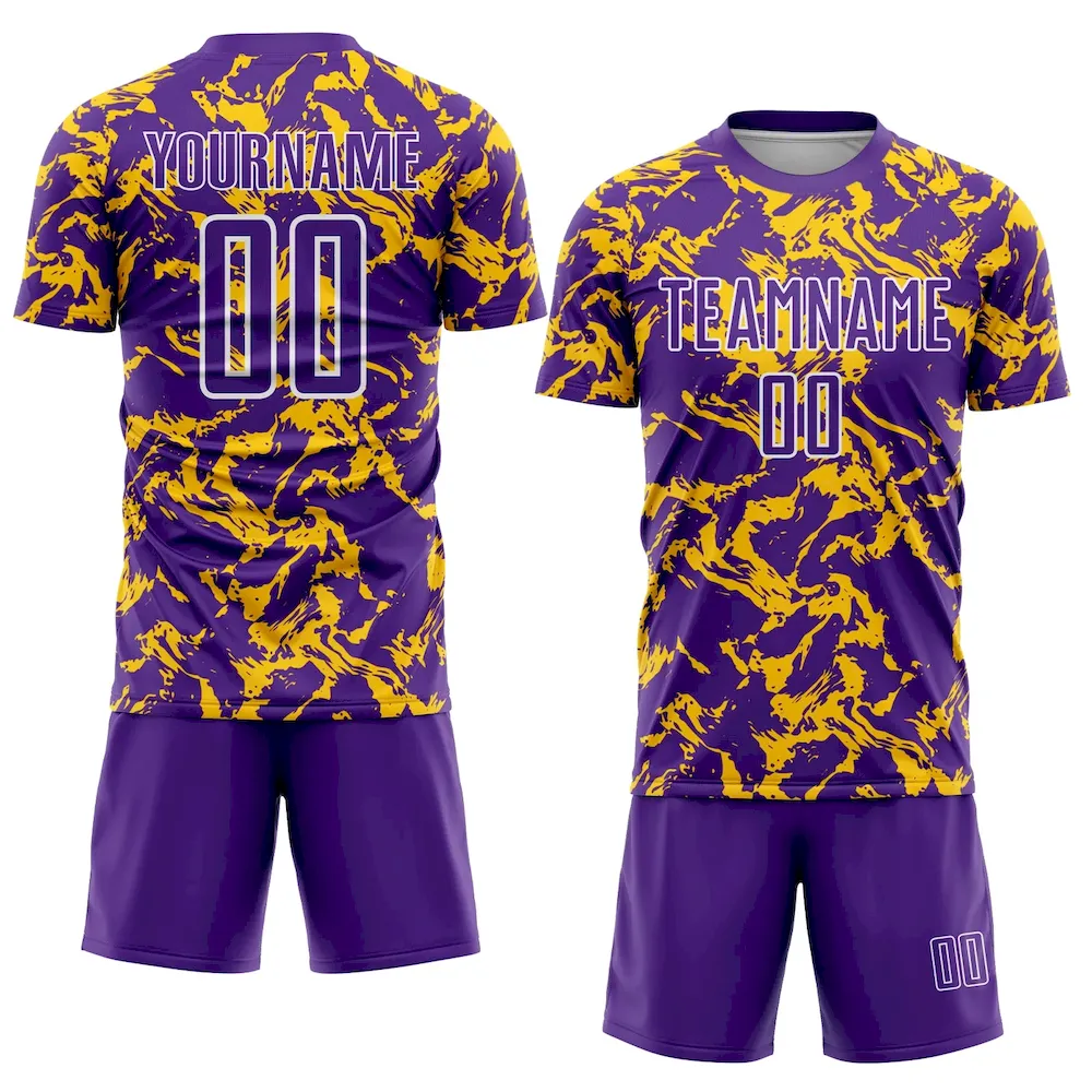 Custom Purple Gold-White Abstract Fluid Sublimation rugby Uniform Jersey Custom Purple Gold-White Abstract Fluid Sublimation rugby Uniform Jersey