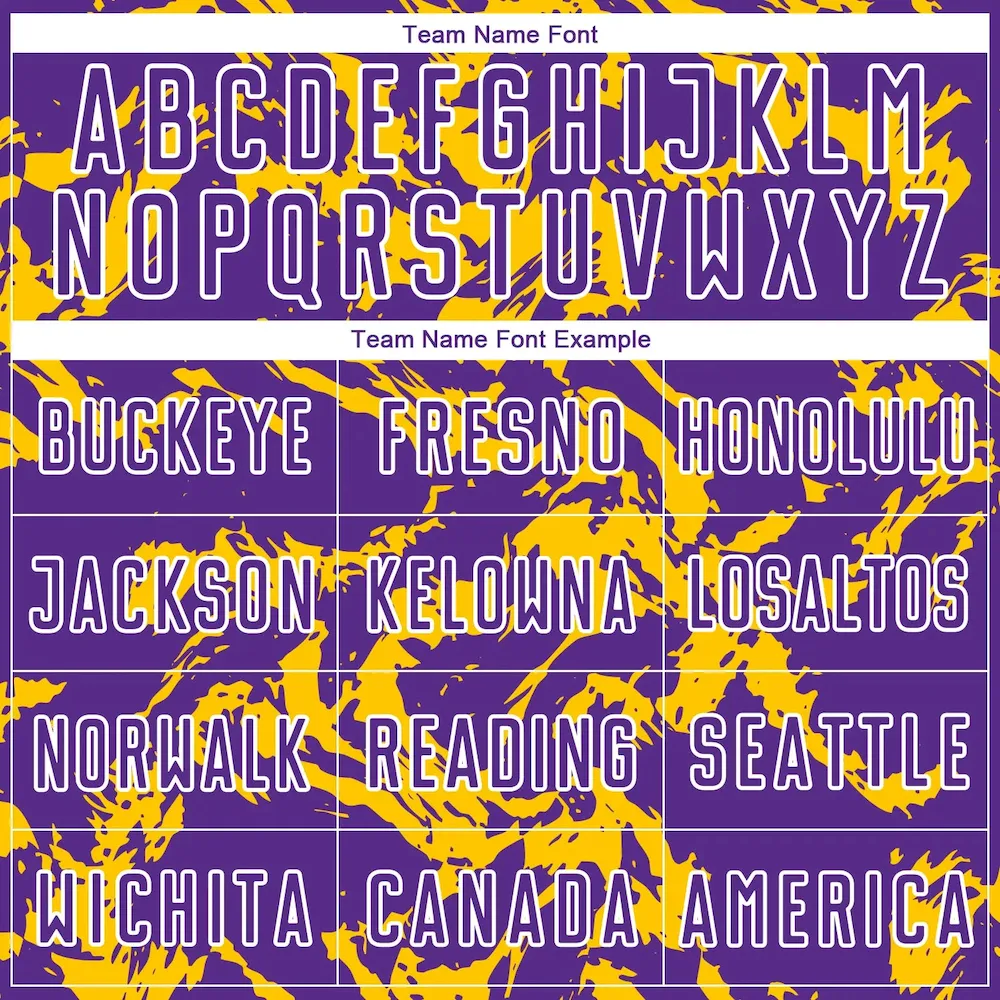 Custom Purple Gold-White Abstract Fluid Sublimation rugby Uniform Jersey