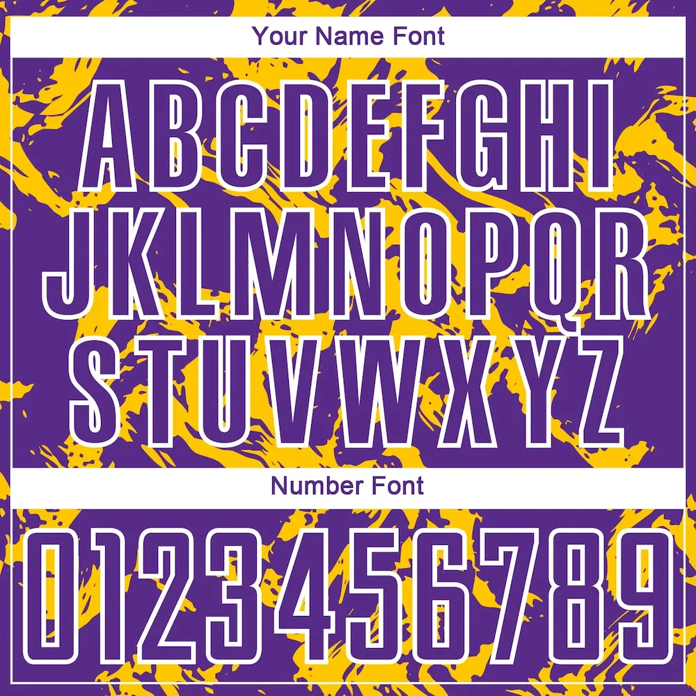 Custom Purple Gold-White Abstract Fluid Sublimation rugby Uniform Jersey