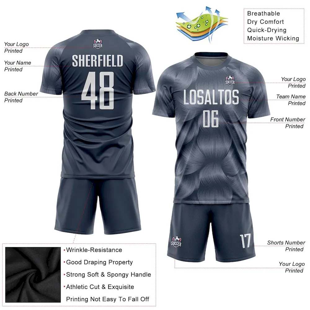 Custom Steel Gray White Sublimation rugby Uniform Jersey
