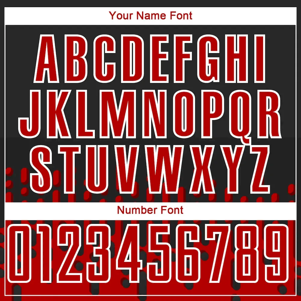 Custom Red Black-White Abstract Fluid Wave Sublimation rugby Uniform Jersey