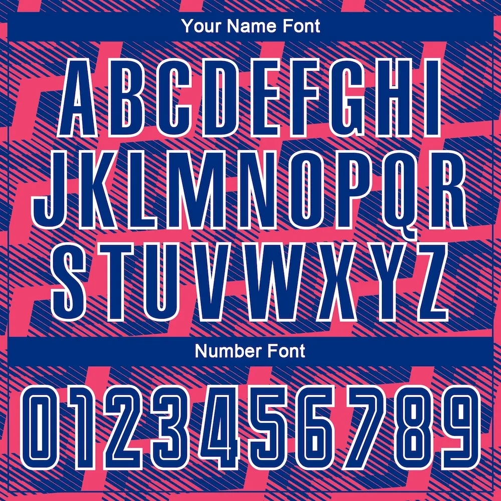 Custom Royal Neon Pink-White Line Sublimation rugby Uniform Jersey Custom Royal Neon Pink-White Line Sublimation rugby Uniform Jersey