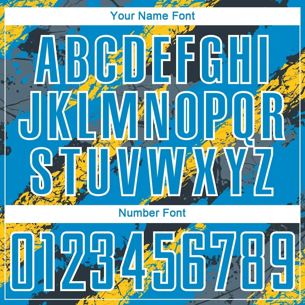 Custom Powder Blue Yellow-White Sublimation rugby Uniform Jersey