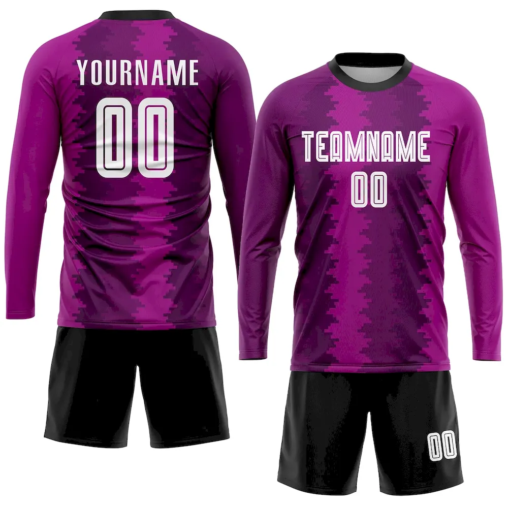 Custom Purple White-Pink Sublimation rugby Uniform Jersey