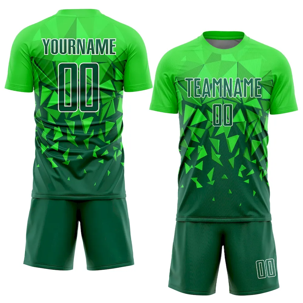 Custom Green Grass Green-White Sublimation rugby Uniform Jersey