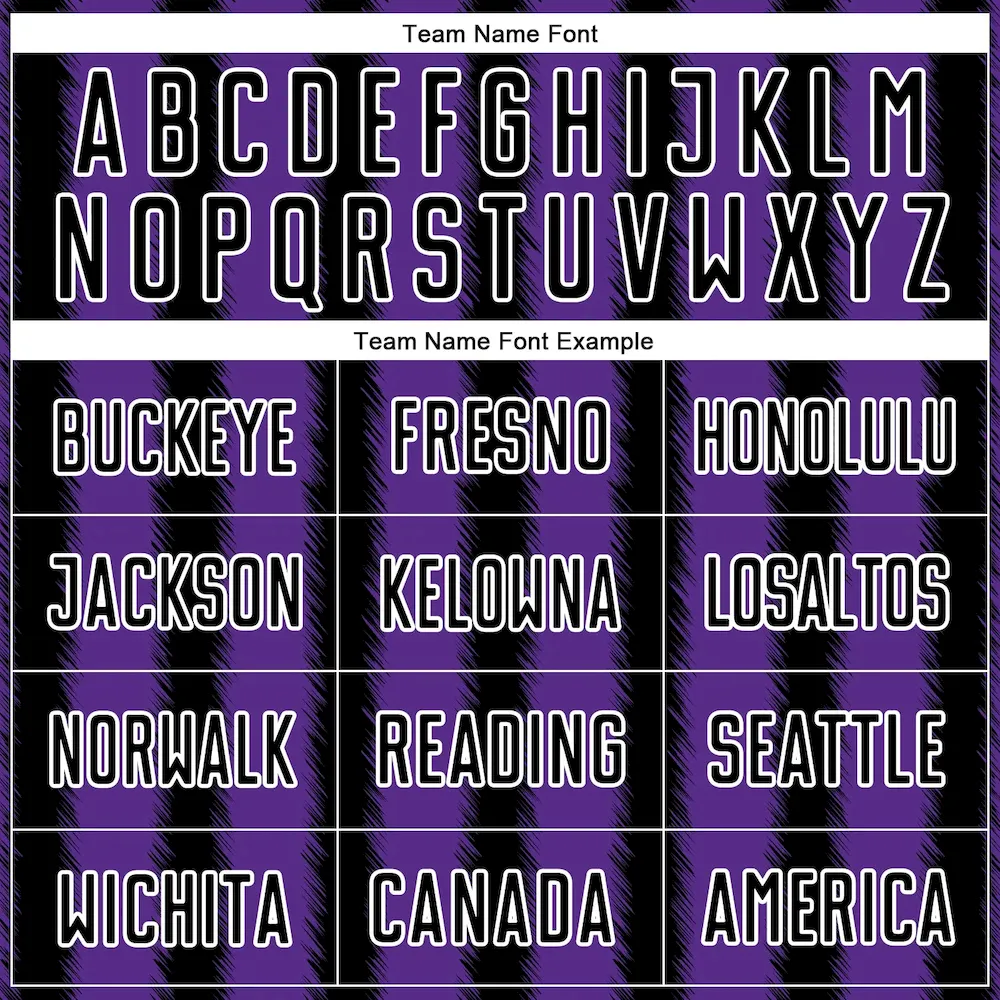 Custom Black Purple-White Line Sublimation rugby Uniform Jersey