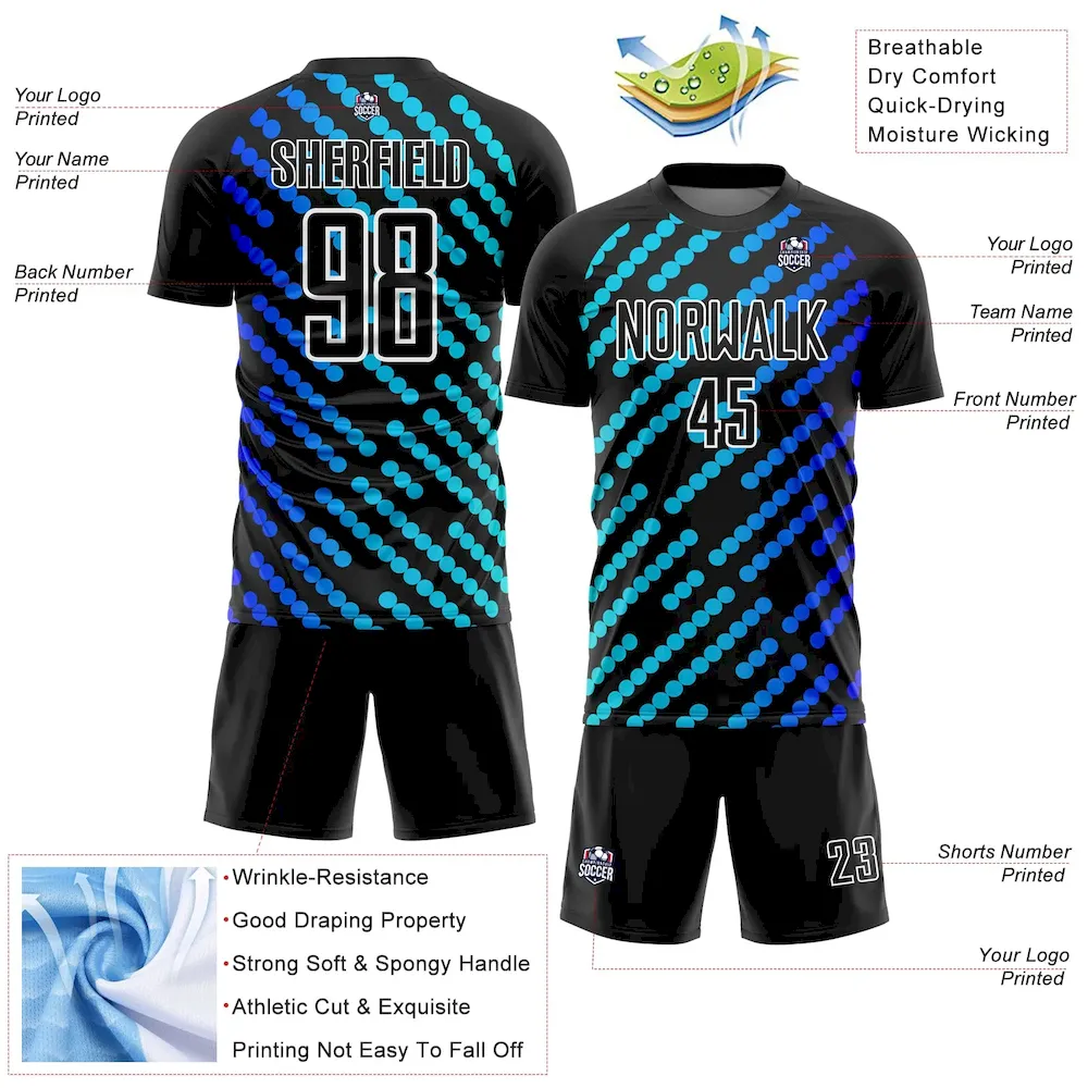Custom Black Sky Blue-Royal Lines Sublimation rugby Uniform Jersey Custom Black Sky Blue-Royal Lines Sublimation rugby Uniform Jersey