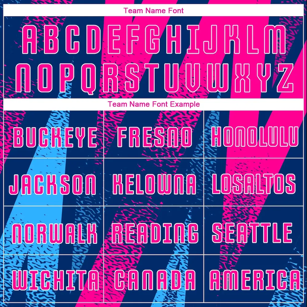 Custom Figure Pink-Royal Sublimation rugby Uniform Jersey