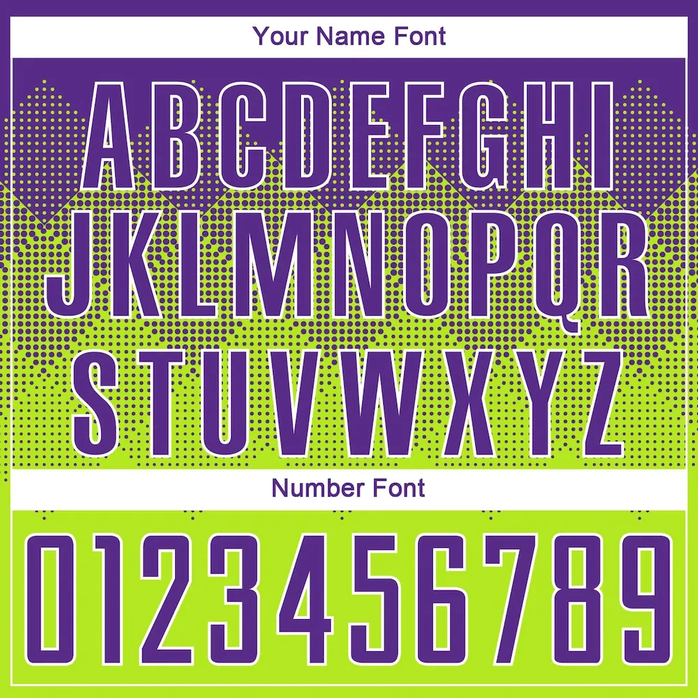 Custom Neon Green Purple-White Sublimation rugby Uniform Jersey