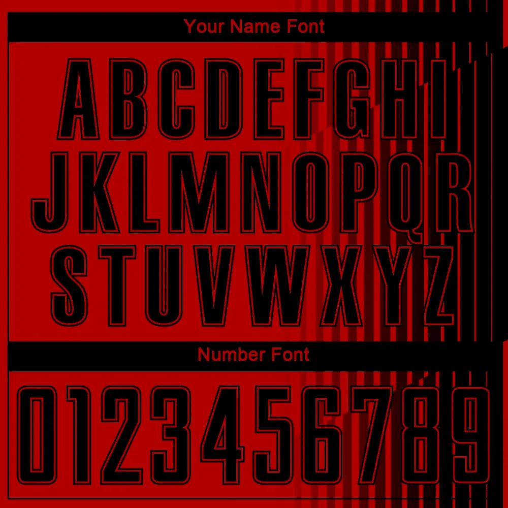 Custom Red Black Lines Sublimation rugby Uniform Jersey