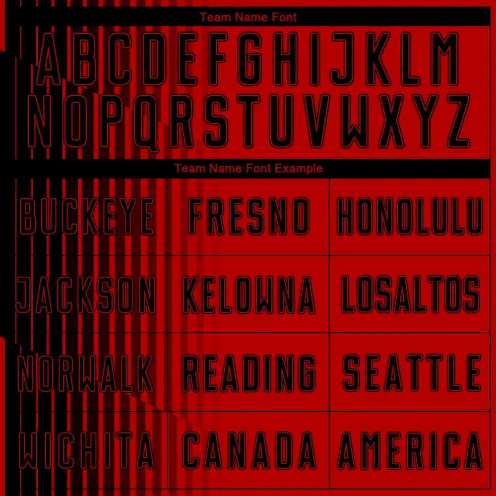 Custom Red Black Lines Sublimation rugby Uniform Jersey