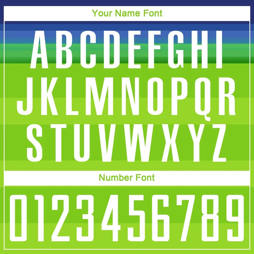 Custom Neon Green White-Royal Sublimation rugby Uniform Jersey