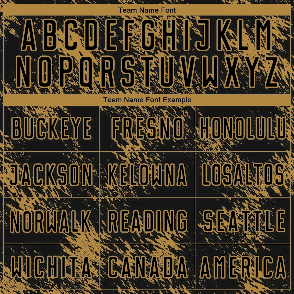 Custom Black Old Gold Abstract Grunge Art Sublimation rugby Uniform Jersey