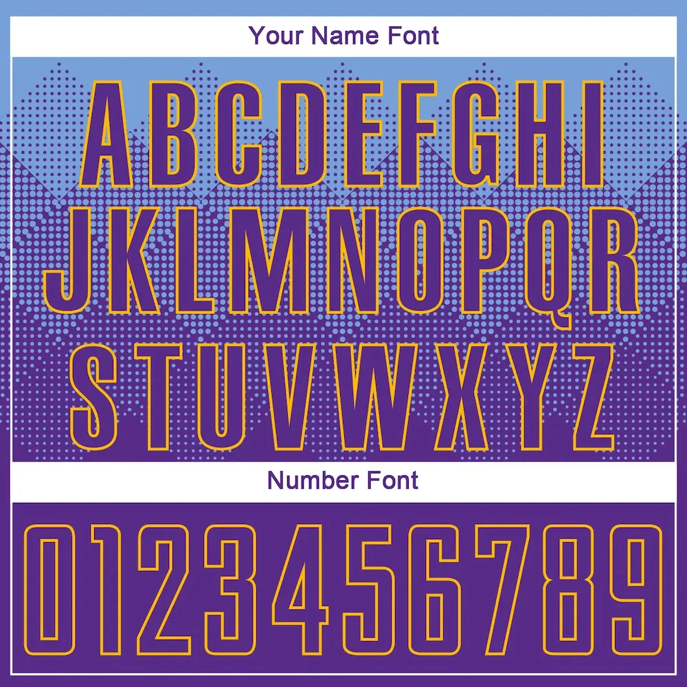 Custom Light Blue Purple-Gold Sublimation rugby Uniform Jersey