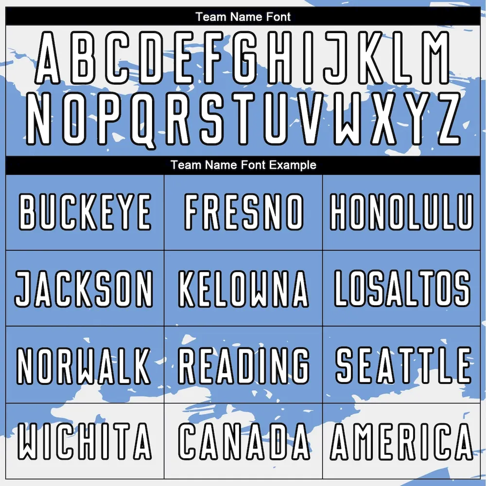 Custom Light Blue White-Black Abstract Fragment Art Sublimation rugby Uniform Jersey