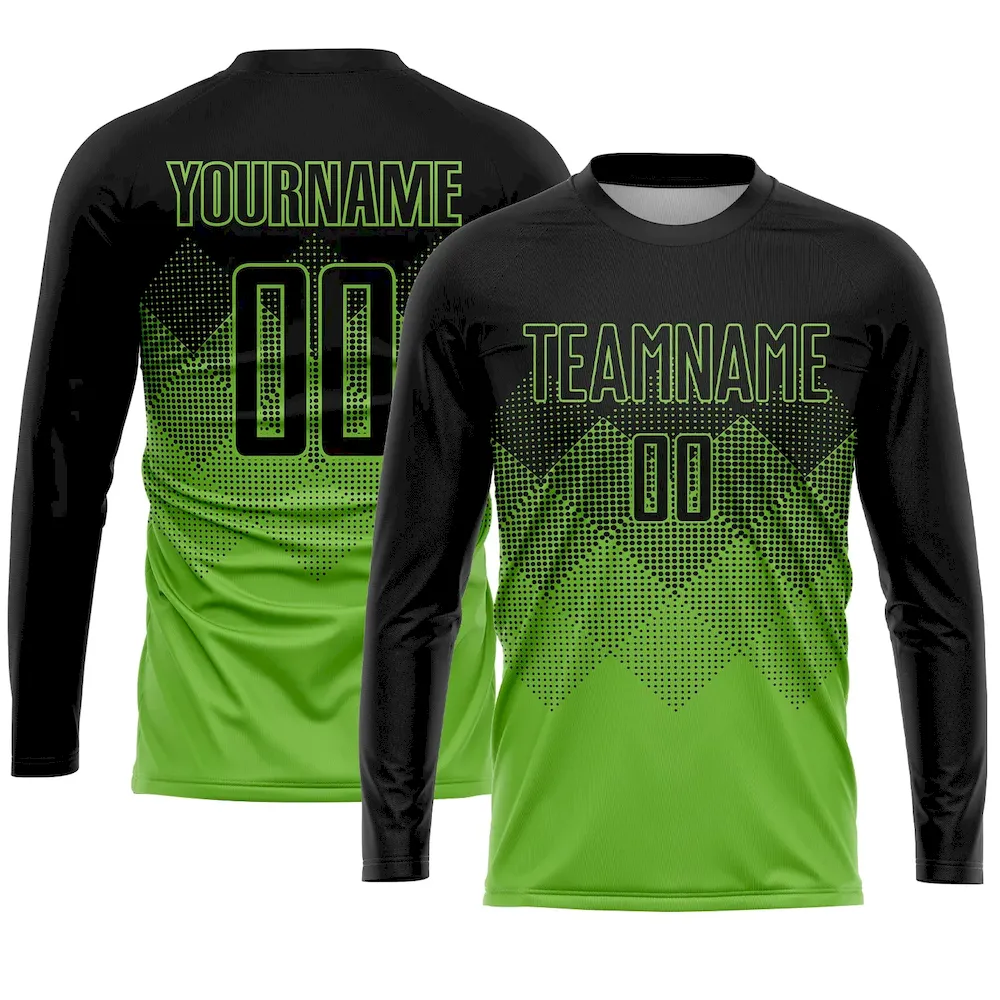 Custom Neon Green Black Sublimation rugby Uniform Jersey Custom Neon Green Black Sublimation rugby Uniform Jersey