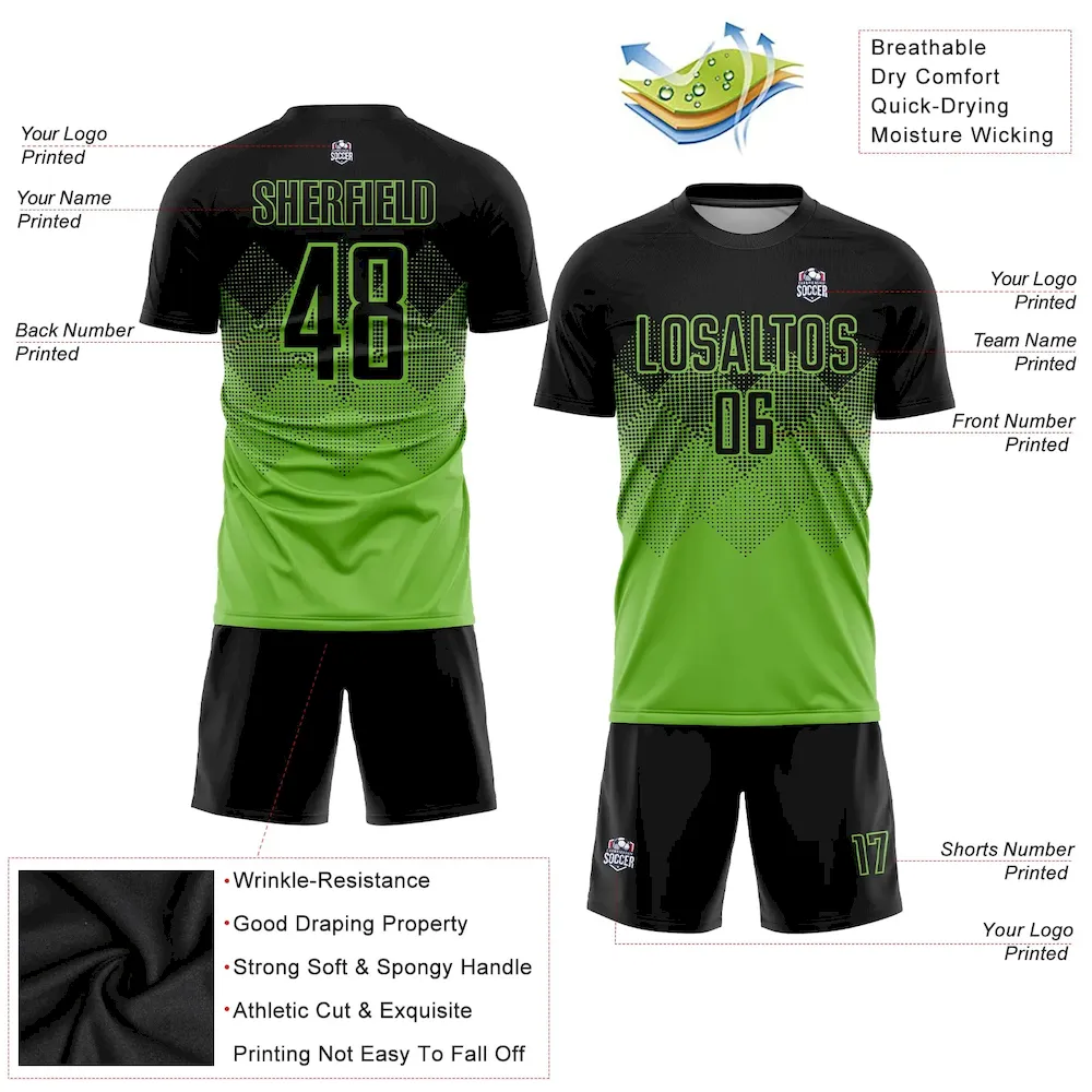 Custom Neon Green Black Sublimation rugby Uniform Jersey Custom Neon Green Black Sublimation rugby Uniform Jersey