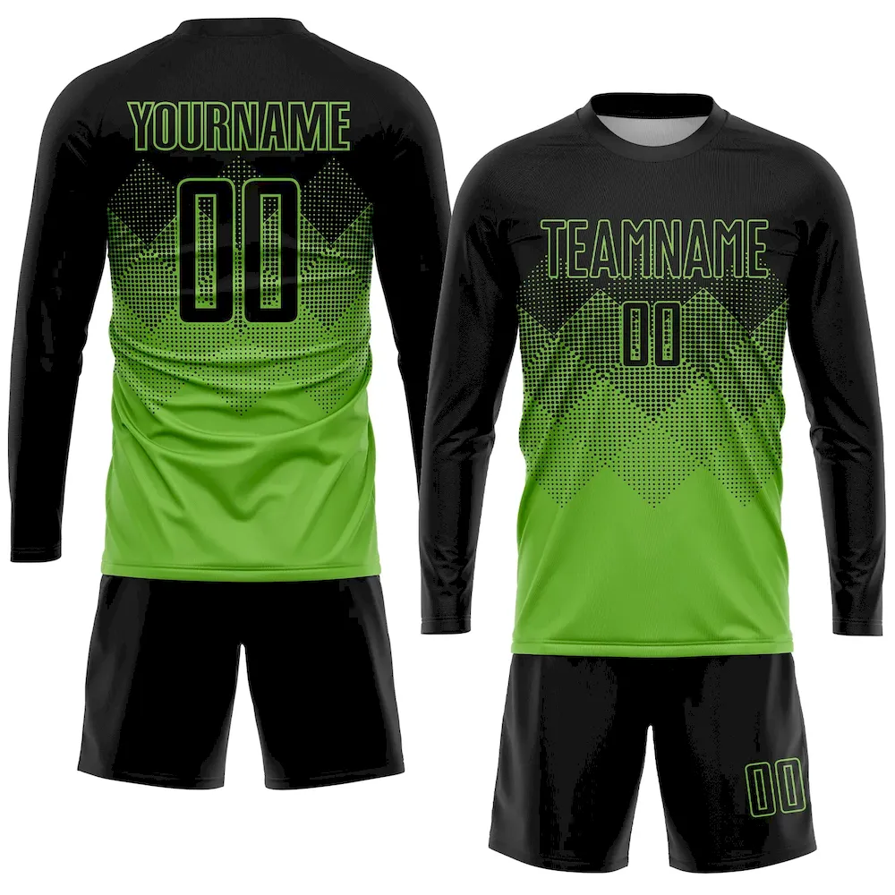 Custom Neon Green Black Sublimation rugby Uniform Jersey Custom Neon Green Black Sublimation rugby Uniform Jersey