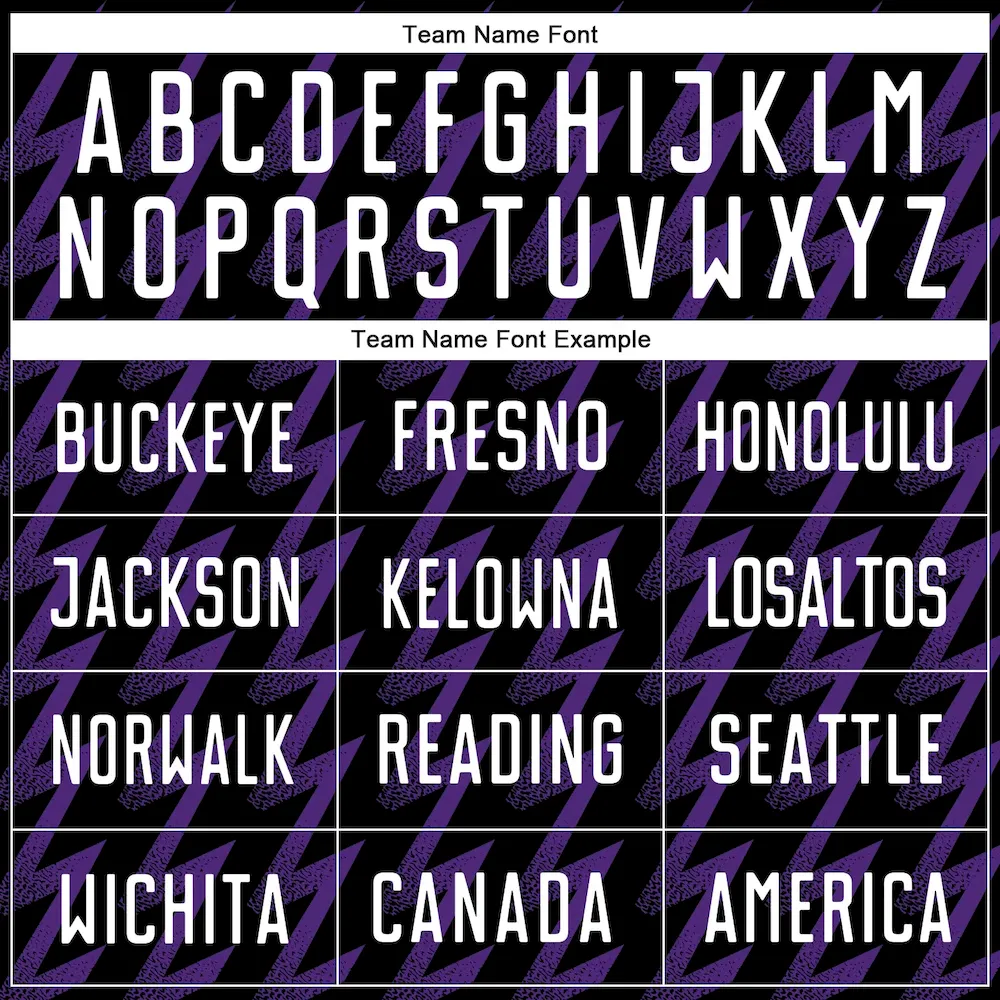 Custom Black White-Purple Zigzag Shape Sublimation rugby Uniform Jersey