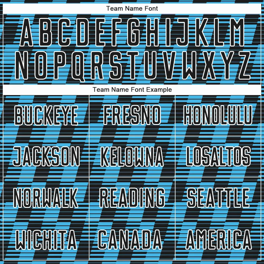 Custom Black Sky Blue-White Line Sublimation rugby Uniform Jersey