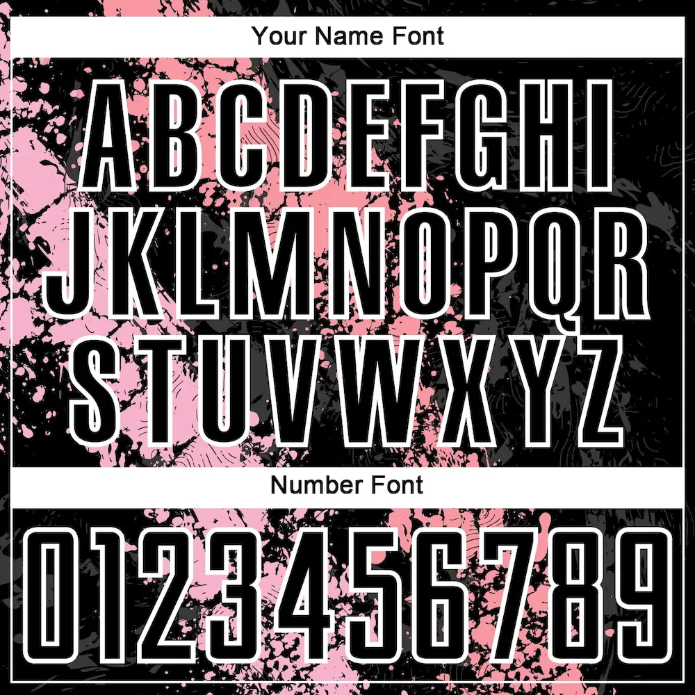 Custom Black Light Pink-Medium Pink Dripping Splatter Art Sublimation rugby Uniform Jersey