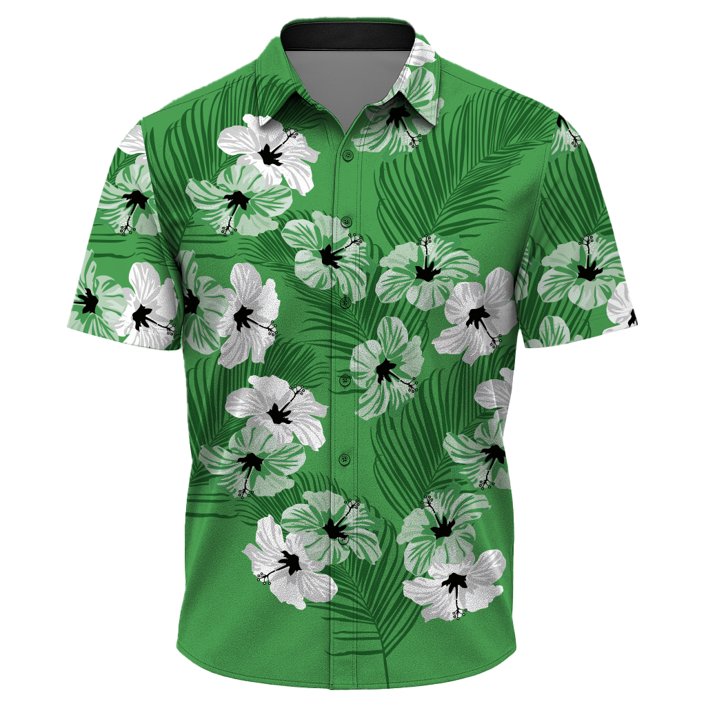 Men’s Green Floral Casual Shirt