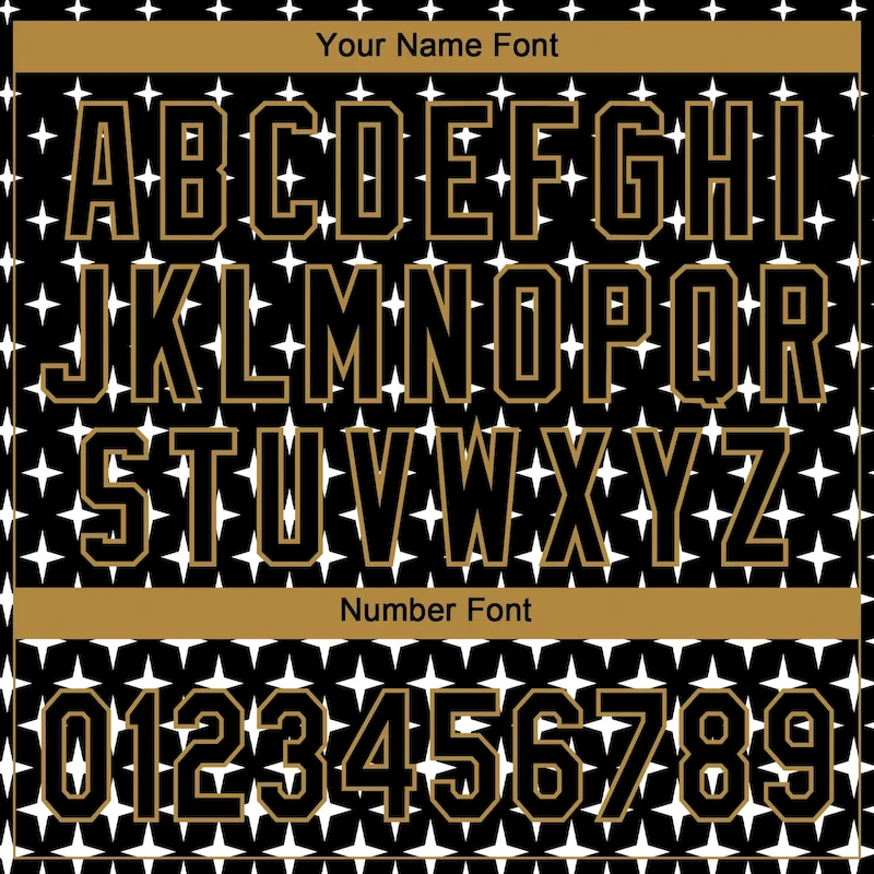 Custom Black Black-Old Gold 3D Pattern Design Authentic Baseball Jersey