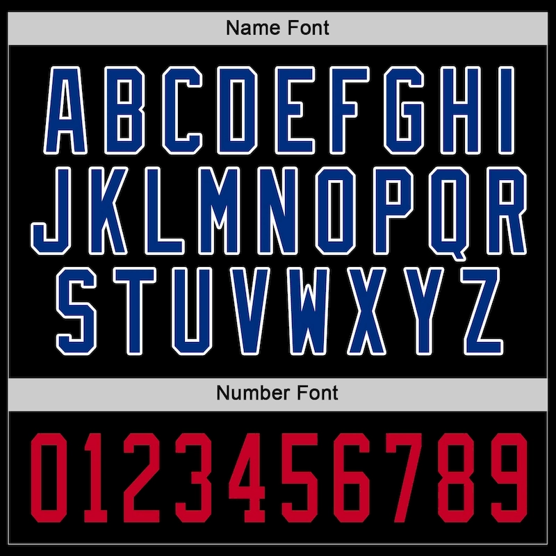 Custom Black Royal-Red Hockey Jersey