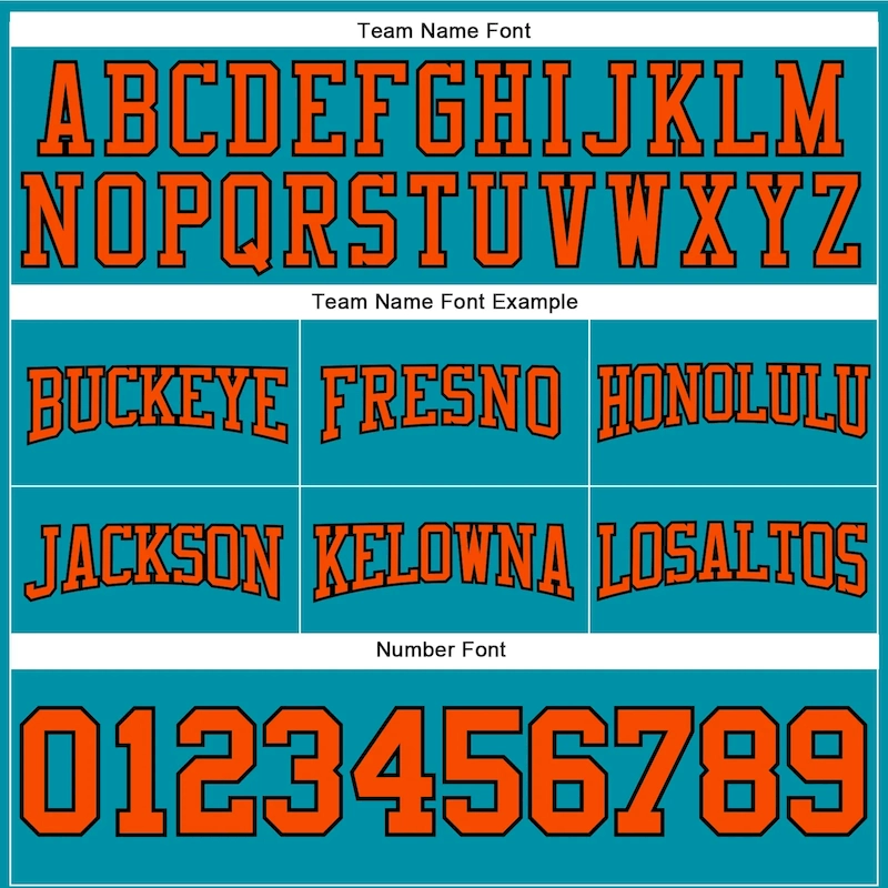 Custom Stitched Teal Orange-Black Football Pullover Sweatshirt Hoodie