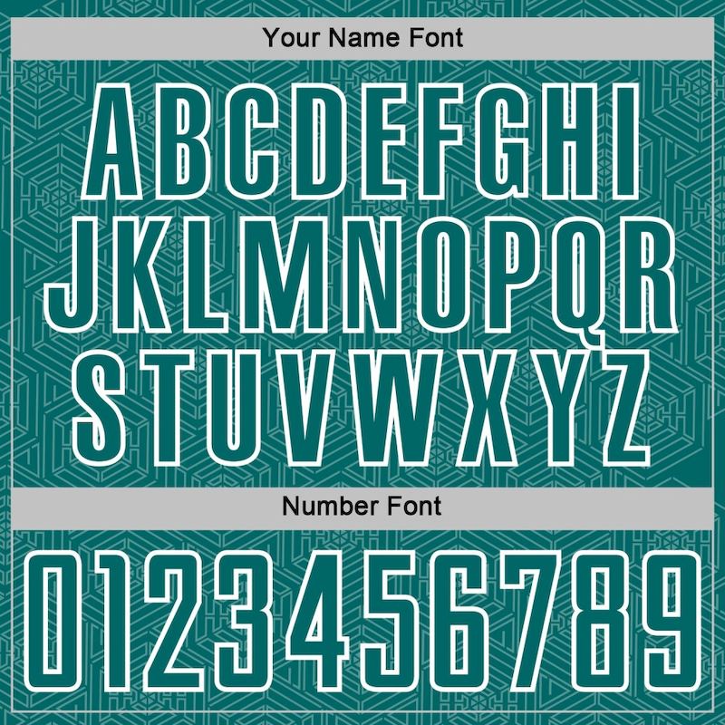 Sublimation Geometric Shape Jersey White Sports Soccer Teal Custom Uniform