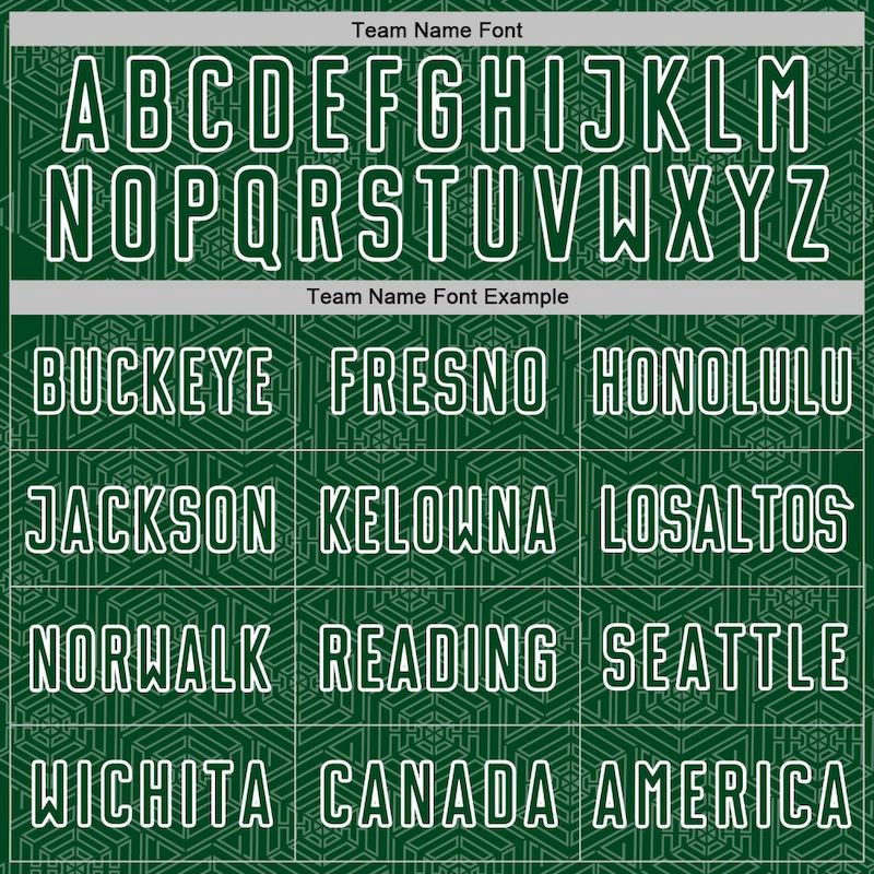 Sports Uniform Geometric White Sublimation Shape Custom Jersey Soccer Green