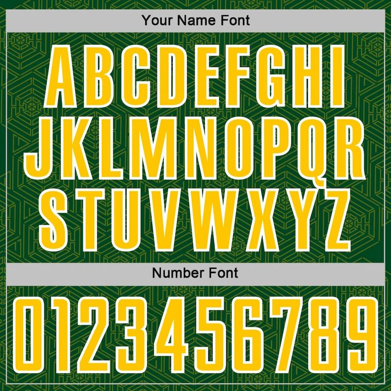 Jersey Sublimation Shape Uniform Custom Green Geometric Soccer Yellow-White Sports