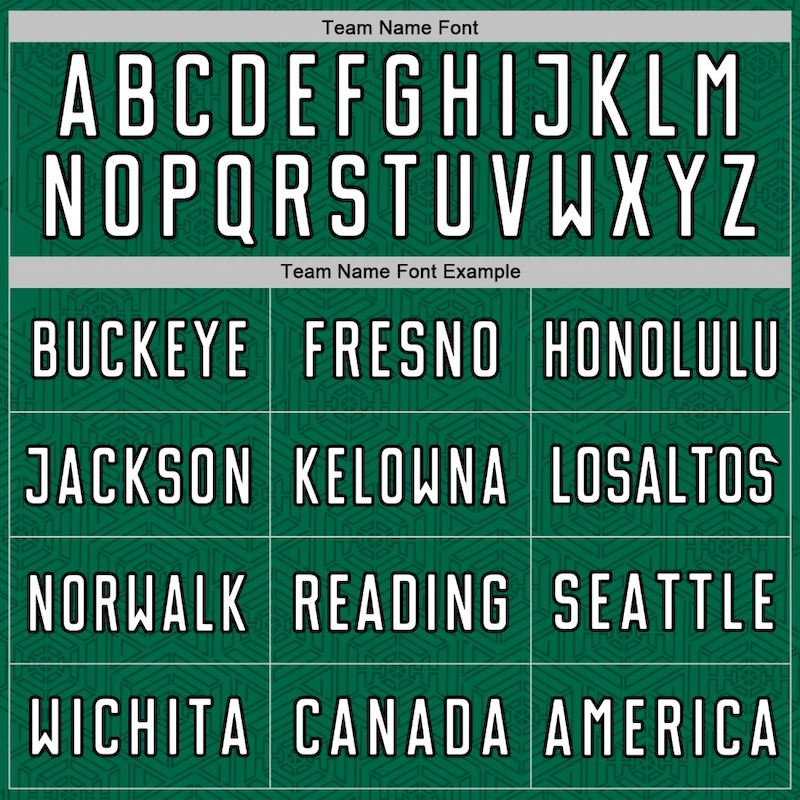 Jersey Shape Sublimation Uniform Green Geometric Soccer Kelly White-Black Custom Sports