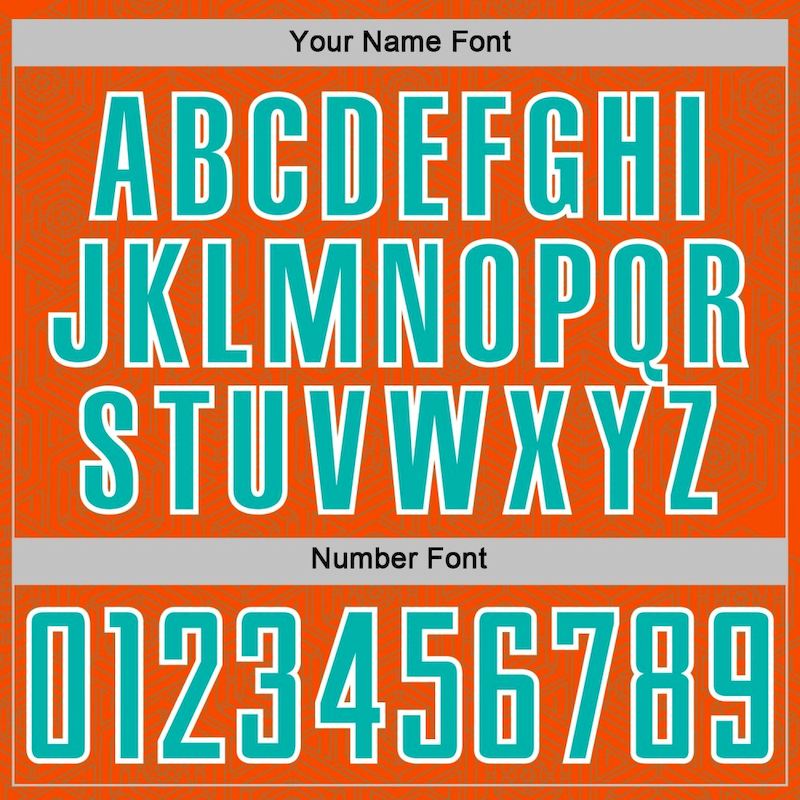 Custom Orange Uniform Sublimation Soccer Jersey Geometric Sports Shape Aqua-White