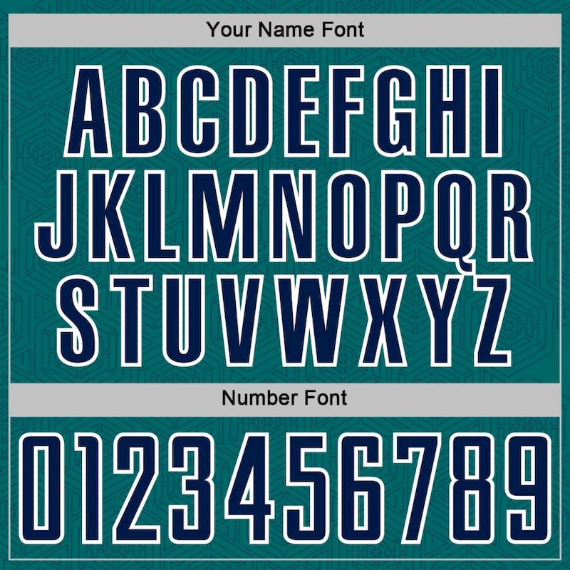 Custom Geometric Teal Jersey Navy-White Soccer Sports Shape Sublimation Uniform