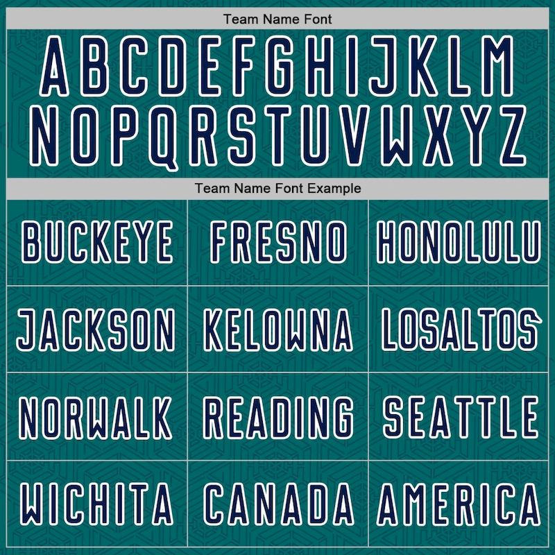 Custom Geometric Teal Jersey Navy-White Soccer Sports Shape Sublimation Uniform